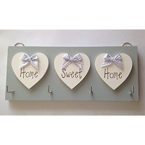 Key Holder Home Sweet Home Grey Cover