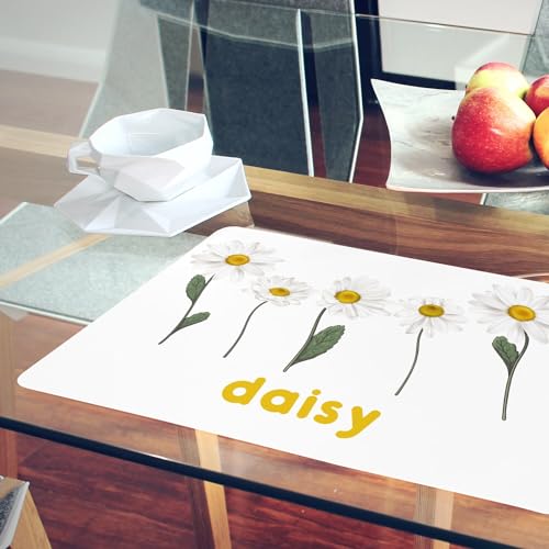 Napperons blancs Daisy en liège pour partager l'amour à table - 6
