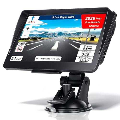 7 Inch Sat Nav for Car & HGV Truck Navagation, HD GPS System with...