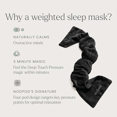 Nodpod Gentle Pressure Sleep Mask | Patented Light Blocking Design for Sleeping, Traveling & Relaxation - Black Onyx - Image 4