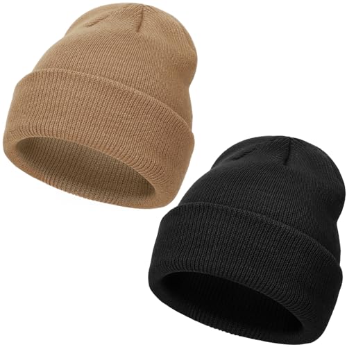 DRESHOW Toddler Beanie Bambini Cappelli Invernali Bambini Morbida Maglia Unisex Cappello per Bambini Ragazzi Ragazze Cappello Caldo per 2-6 Anni