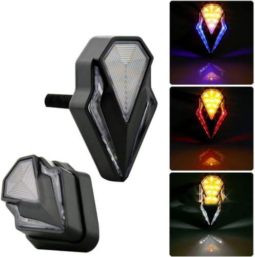 Image of Bike Universal Motorcycle LED Indicator Light | Multicolor Front & Rear Turn Signal Blinker | Bright LED Sequential Style Indicator | Stylish Bike Lighting Accessory Avenger 220 Cruise