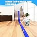 16FT Flexible Race Track with 4 Cars - DIY Car Ramp Track for Jumps, Loops, Ramps - Portable Roll-Up Dual Racetrack for Indoor Outdoor Play, Ages 3+ (Blue)