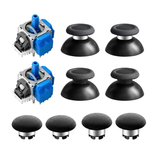 Image of AKNES HallPi V6 TMR Joystick for PS5 /PS5 Edge Controller&Thumbstick Cap Set | Anti-Drift Electromagnetic Sensor Sticks with Interchangeable Thumbstick Cap Set (Soldering Required)