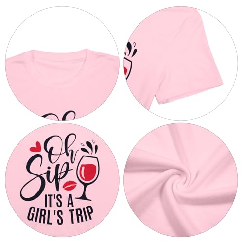Image of Girls Trip Shirts for Women 2026 Girl Vacation Weekend Matching Tshirts Summer Vacay Mode Graphic Tees