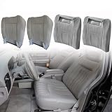 NLQR Front Driver & Passenger Side Bottom & Top Lean Back Replacement Microfiber Leather Seat Covers Compatible with Chevy Impala 1994 1995 1996