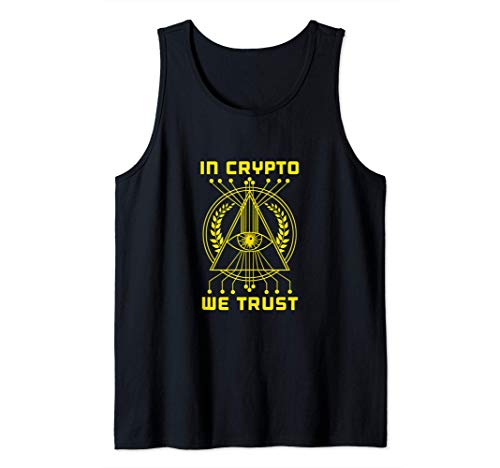 In Crypto We Trust Bitcoin Cryptocurrency Tank Top