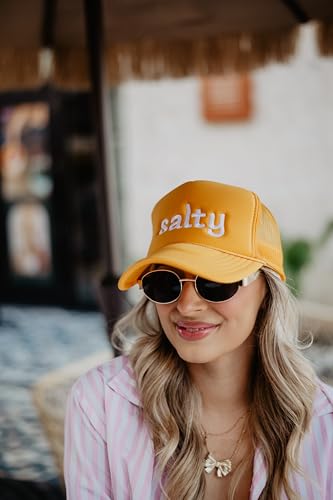 Image of KATYDID Salty Foam Trucker Hat - Adjustable Trucker Hat with Mesh Netting - Fully Embroidered Trucker Hat for Women