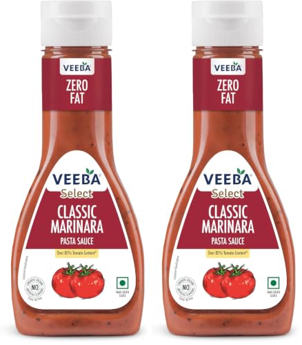 Image of Veeba Classic Marinara Pasta & Pizza Sauce (310G) I Zero Fat I Vegan I Gluten Free (Pack of 2)
