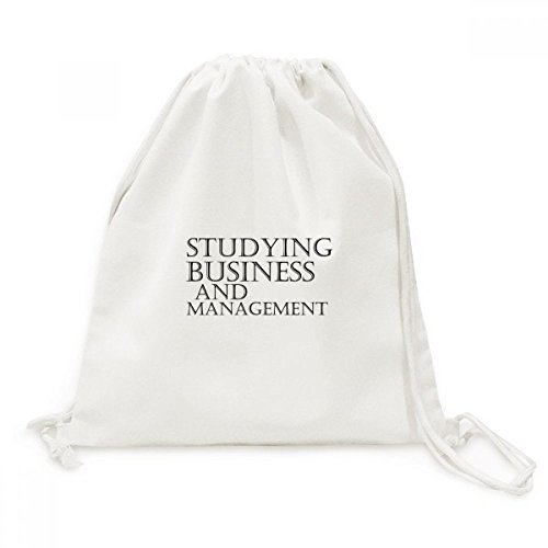 Toile Drawstring Backpack L'étude et la Gestion des Affaires Sac de Voyage