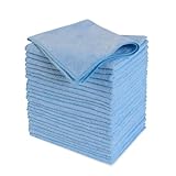 BIG RED 24 Pack Microfiber Cleaning Cloth (16x12 inch) High-Absorbent Lint-Free Microfiber Towels Soft Cleaning Rags for Cars,House Kitchen,Office ATRDSS8001R