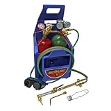Ameriflame TI350T Medium/Heavy Duty Portable Welding/Cutting/Brazing Outfit with Plastic Carrying Stand Plus Oxygen and Acetylene Tanks