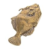 Miniature de collection : cette petite figurine en laiton s'intègre à les styles de décoration et peut être associée à des figurines d'animaux marins ou à des projets de sculpture DIY pour inspirer les amateurs de sculptures d'animaux décoratives, de petits poissons en métal et d'ornements DIY