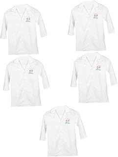 Jaqueta Corta-Vento Infantil De Roleplay Fantasias De Presépio Para Crianças 5 Peças De Laboratório Infantil Casaco De Cientista Jaleco De Laboratório Infantil