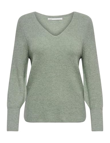 ONLY Female Strickpullover Lang V-Ausschnitt