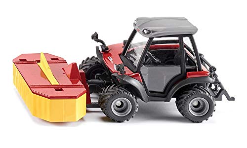 Siku 3068, Aebi TerraTrac TT211, Trattore speciale, 1:32, Metallo,Plastica, Rosso, Falciatrice frontale a dischi inclusa