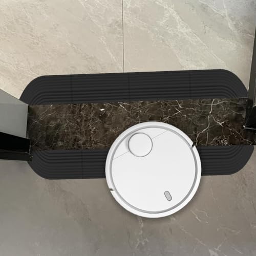Rubberen universele drempeloprit 68x5 cm voor rolstoel, robotstofzuiger, badkamer, anti-slip, duurzaam - Afbeelding 3