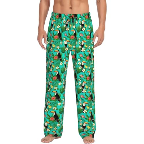 Pantalon de pyjama homme oiseaux tropicaux idéal pour vos moments de détente à la maison