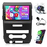 Android 13.0 Double Din Car Stereo - CarPlay Android Auto Audio Multimedia Receiver 9 Inch Touch Screen Car Radio with GPS Bluetooth ＆ Backup Camera for Ford F150 2009-2014