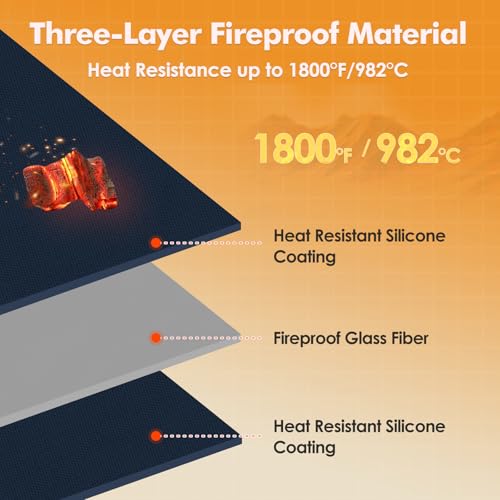 Tapete resistente al fuego para chimenea 48 x 28 in miniatura 5