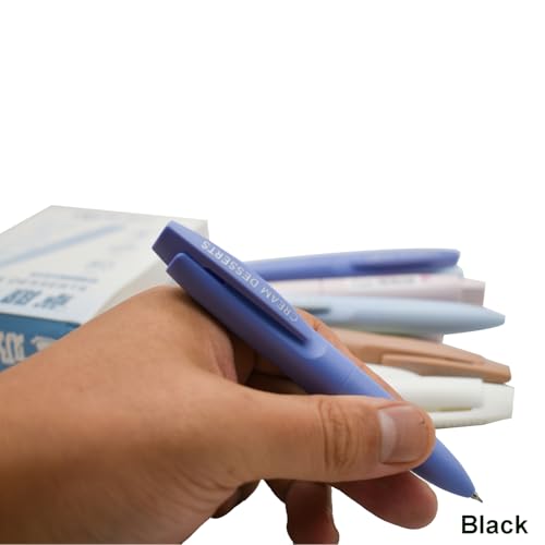 Bolígrafos Gel Retráctiles Maydahui 6 piezas tinta negra miniatura 5