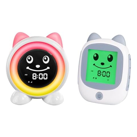 FiveHome A100 Ok to Wake Clock with Night Light & Nap Timer and A12 Toddlers Sleep Training Clock Cover