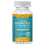 Advanced Probiotics 120 Billion CFU - 36 Strains + Prebiotics, Enzymes, Fruit & Veggie Complex - High Potency Gut Health Supplement for Digestion, Immunity & Energy - 2 Month Supply,120 Capsules