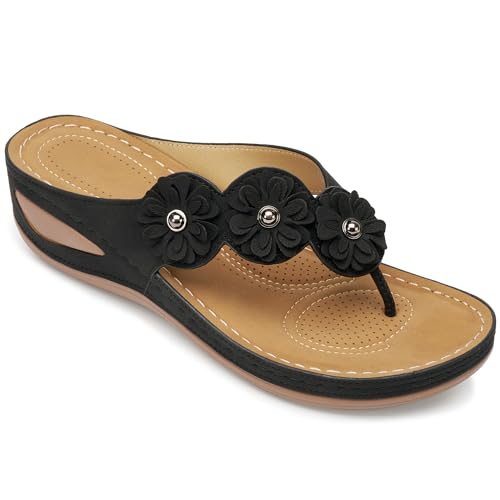 Image of FUDYNMALC Sandals for Women Wedge Shoes: Summer All-Day Comfort Walking Platform Flip Flops 2026 for Casual Dressy
