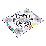 Zerodeko Scheda di Calibrazione Obiettivo per Telecamera 40x30 Cm, Tabella di Colore e Messa a Fuoco, Accessori Professionali per Monitoraggio e Manutenzione Compatibile Vari Modelli
