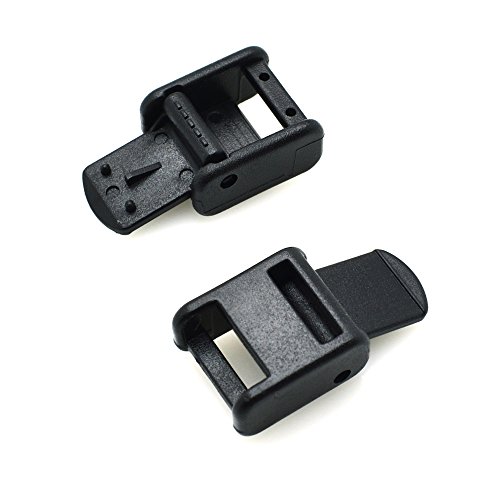 30Pcs/Pack 3/8" Webbing Plastic Cam Lock Buckle Black Toggle Clip Backpack Straps Belt Buckle Dog Cat Collar #TOP4