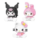 Xyiafc Kawaii Building Blocks Cute Mini Anime Figures Toys Desk Accessories,Room Decoration,Cartoon Block Model Kit for Intelligence Education, Birthday Gift Style 1