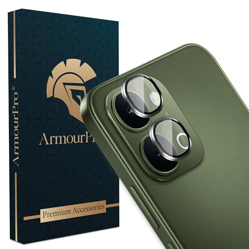 Image of ArmourPro Camera Lens Protector for Vivo T5x, Y51 Pro and Y31D (6.76 Inches) Tough HD Individual Aluminum Alloy Rings 9H Camera Cover, Scratch-Resistant,Camera Lens Protection| Black, 1 Pack
