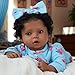 SCOM Lifelike Reborn Black Girl - 20 Inch African American Newborn Baby Girl, Real Life Baby Dolls with Weighted Soft Cloth Body for Kids Age 3 +