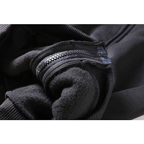 Women Gothic Punk Ring Front Zip Up Long Sleeve Hoodie Sweatshirt Jacket Coat (M) Black #TOP4