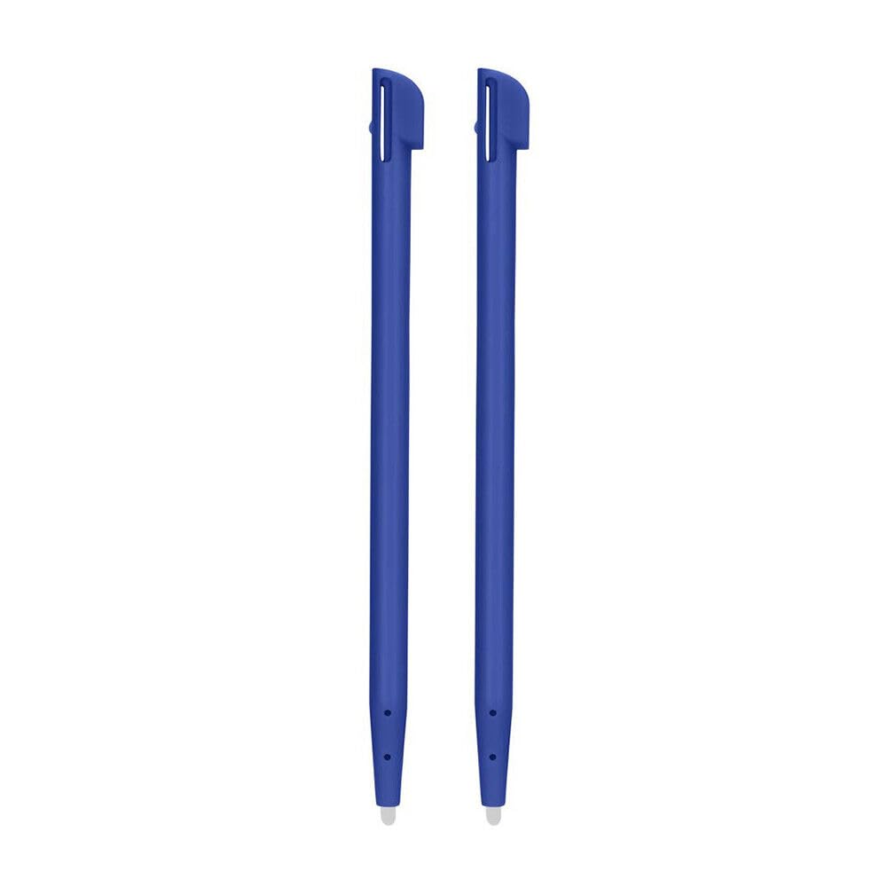 2 stylets bleus de rechange pour écran tactile compatible avec consoles Nintendo 2DS (version plate)