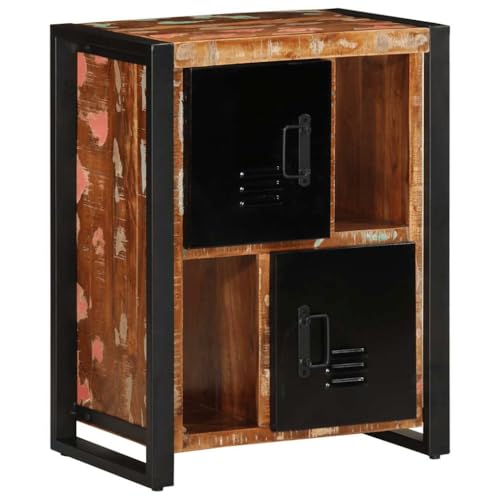 vidaXL Buffet Multicolore 55x35x70 cm Bois Massif récupération, Armoire, Placard, Buffet Haut, Armoire latérale, Armoire de Rangement