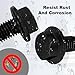 CHENACC Torque Converter Bolt Compatible for 2307304 Chevrolet GM Torque Transformer 4L60E 4L65E 4L70E 4L80E 700R4 200-4R 3L80 4T60E 4T65E 4 Speed Overdrive M10-1.5x16 Flange Bolts LS Vortec (6)
