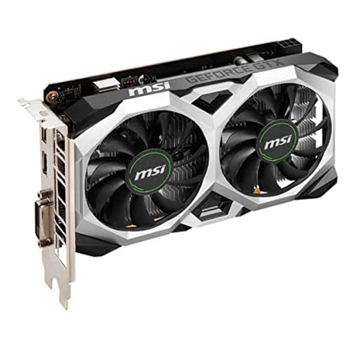 MSI Gaming GeForce GTX 1650 128-Bit HDMI/DP/DVI 4GB GDRR6 HDCP Support DirectX 12 VR Ready OC Graphics Card (GTX 1650 D6 Ventus XS OCV1)