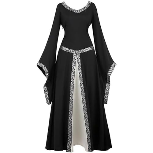 Robe medievale longue a manches longues pour vos grandes soirees d'ete
