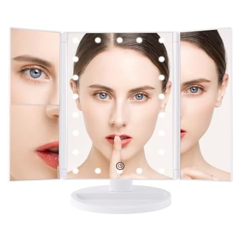 Essbhach Trifold Makeup Mirror Cover