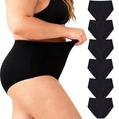 6pcs Black Underwear Plus