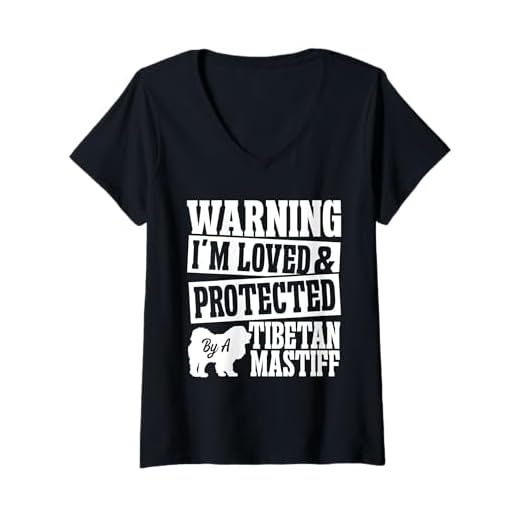 Womens Tibetan Mastiff Brush Dog Lover Food Dog Toys Mastiff V-Neck T-Shirt