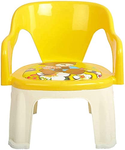 NEERVAN ENTERPRISE Kids Strong and Durable Kids Plastic Chair with Cushion Base