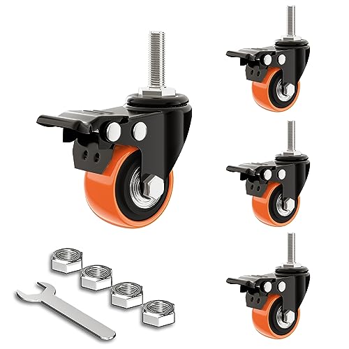 Amminle SC-002-OR Möbel-Lenkrollen 4er-Set