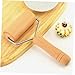 BRIGHTFUFU Wooden Dough Roller Pin Non Stick Baking Tool for Pastry Pizza Tortilla Ergonomic Handle for Easy Use Versatile Kitchen Utensil for All Dough Based Foods