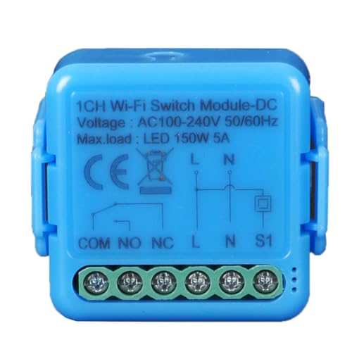 Yueyang Tuya WiFi Smart Switch 220V Relè Contatto a secco Interruttore di controllo remoto, apricancello, modalità a impulsi, funziona con Alexa Google Home (1)