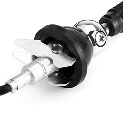 Antena marina Dual MAR16B negra con cable flexible y base ajustable 2
