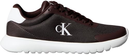 Calvin Klein Damen Runner Sneaker Eva Mesh Sportlich, Mehrfarbig (Brown Out/Green Haze), 42