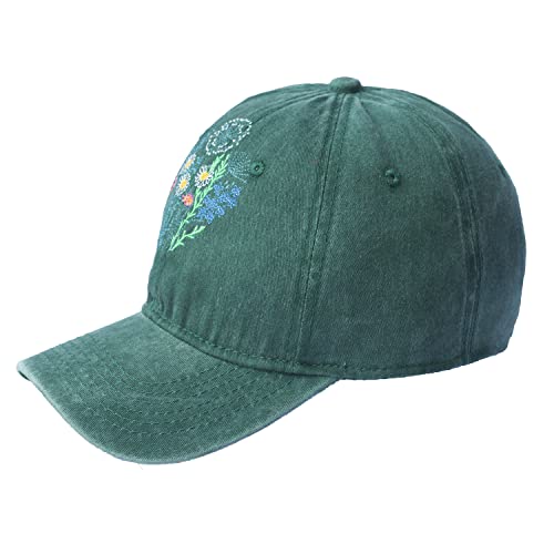 Gorra bordada floral Wildflower para mujer unisex miniatura 3
