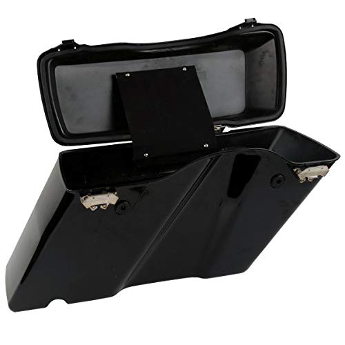 Alforjas duras completas con cerraduras y sello, compatibles con Harley Touring, Softail y Dyna miniatura 5